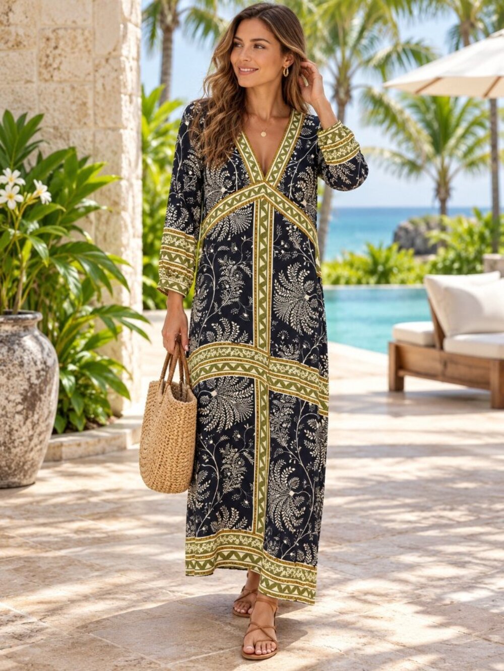 Aylaya Paradise Bird Manila Dress Cotton Shirt Dress S NWT Multicolor